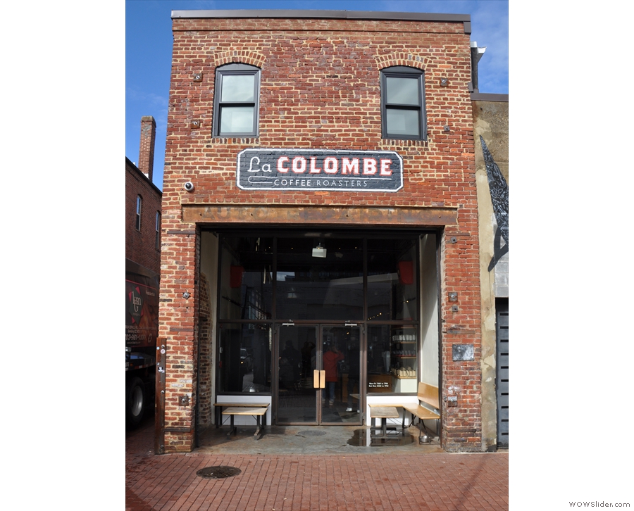 La Colombe, tucked away in Blagden Alley in Washington DC.