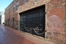 La Colombe's long side runs down this alley, complete with roll-up windows (when it's nice).