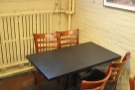 This is one of two four-person tables against the left-hand wall...
