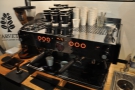 The Carvetii La Marzocco machine. Time to put it through its paces.