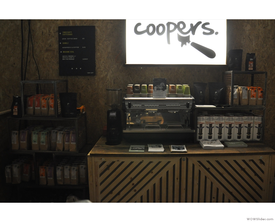 Next stop, the Coopers stand to catch up with Glasgow Coffee Girl (Rebecca)...