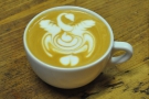 One of the baristas had won a latte-art throwdown a few days before, so I'll leave you with...