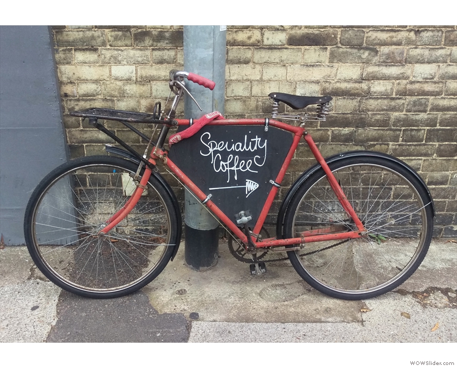 May: speciality coffee this way. Hot Numbers, Gwydir Street, Cambridge.