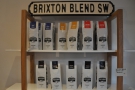 Both Brixton Blend's roasters are represented: Volcano here and Nude on the shelves below.