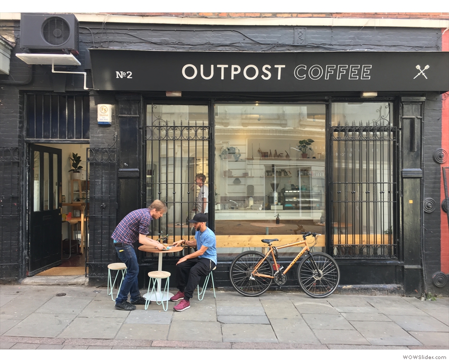 Outpost Coffee: turning from roaster to coffee shop on Nottingham's Stoney Street.