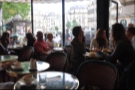 The view out of the terrace to Bouvelard Saint-Germain. Normally I like to keep people out of my pictures, but with Cafe de Flore it's virtually impossible.