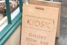 ... home to Kiosk: Project Space. This is the professional version of the A-board by the way.