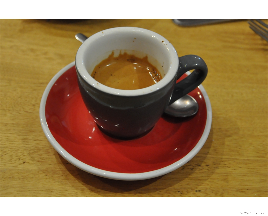... while this is an espresso, both from my visit in 2014.
