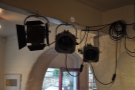 Talking of lights, there are two sets of these stage lights in the main room, which adds to...