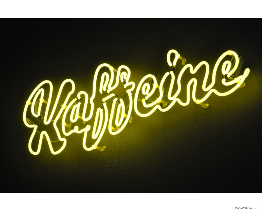 Can you guess from the picture which light-fitting caught my eye at Kaffeine Eastcastle?