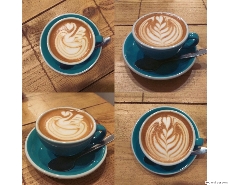 Coffee Lab, Winchester, home of everyone's favourite barista, Dhan, plus some great staff!