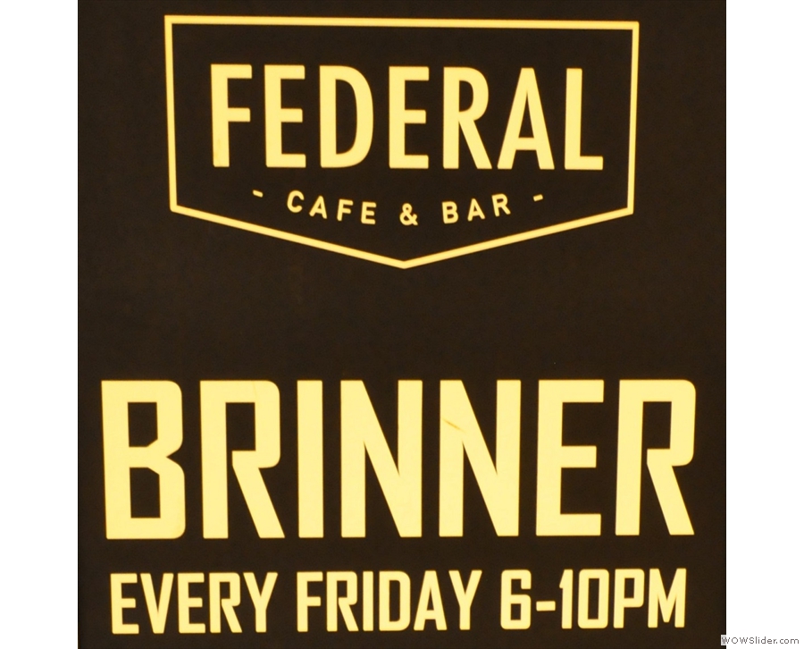 Federal Cafe & Bar: brinner = breakfast for dinner. What more do I need to say?