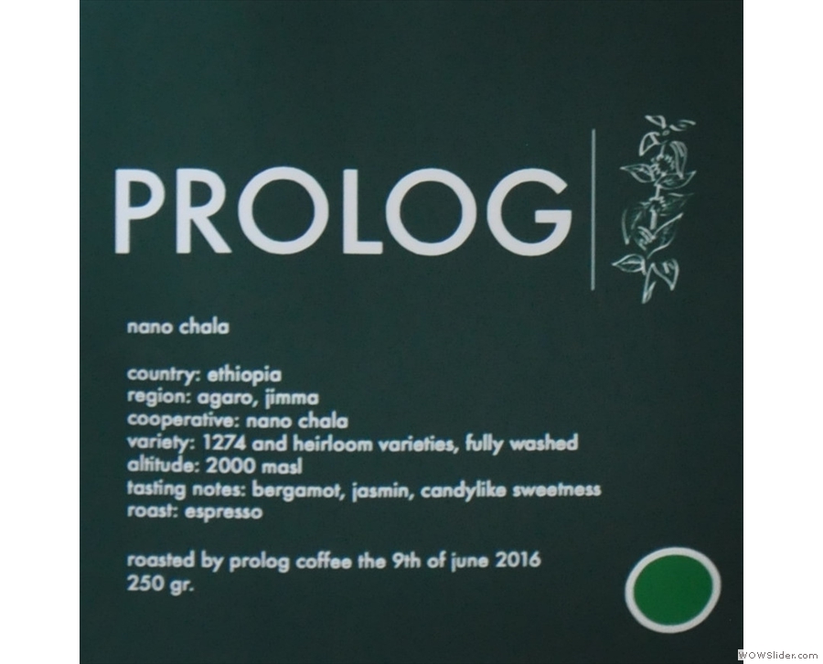 Prolog Coffee Bar, roasting and serving great coffee in Copenhagen.