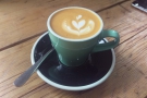 On my return I was treated to a flat white, made with a single-origin called 'The Pretender'.