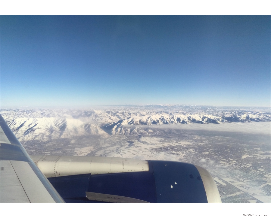 However, as we approached Salt Lake City itself, we came across a thick blanket of cloud...