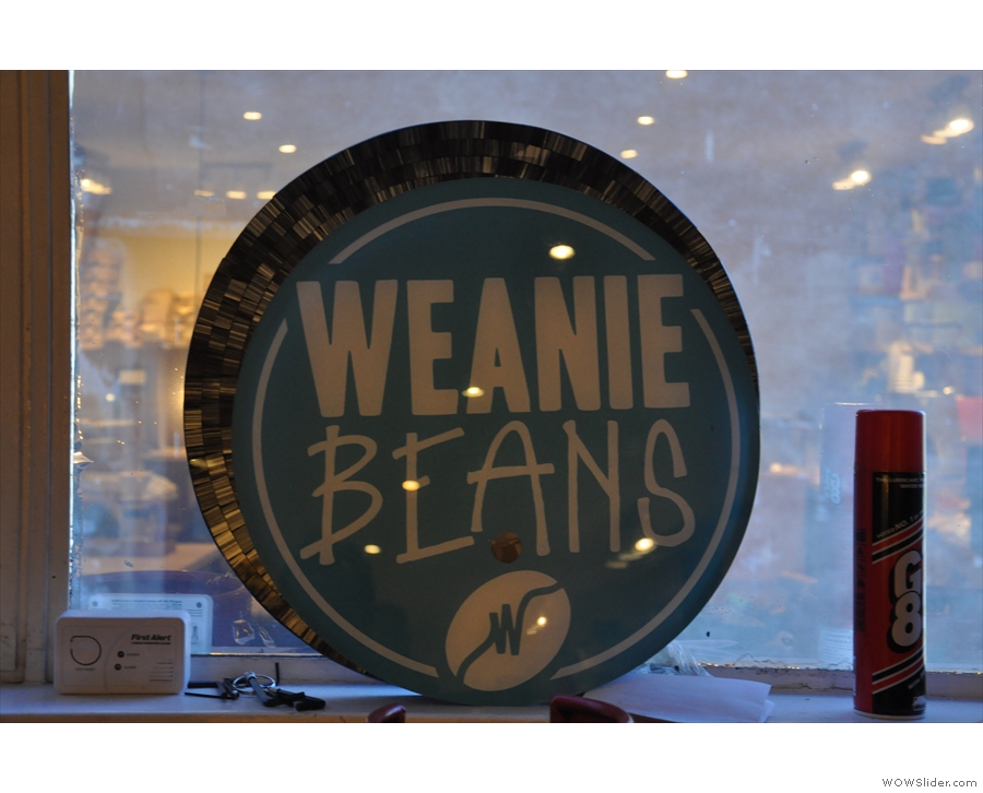 There's not a lot to see from the outside at Weanie Beans. I only found this once inside!