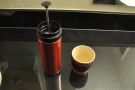Here my Travel Press and ecoffee cup get in on the act.