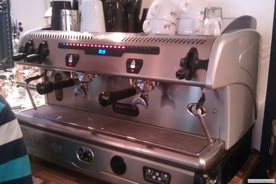 Not to forget the trusty old espresso machine which was also to play a part in the afternoon's procedings.