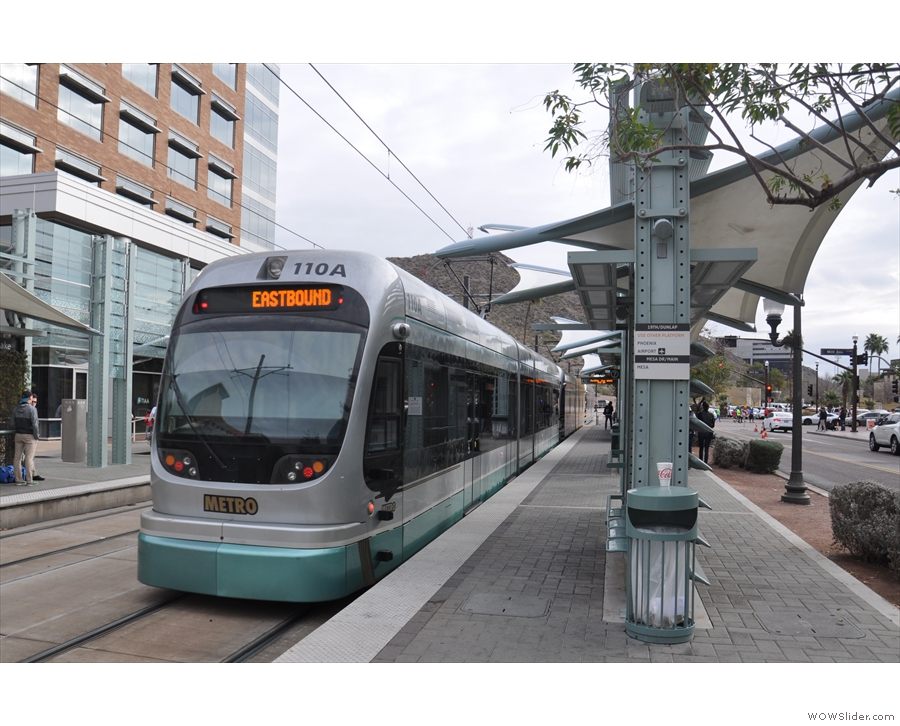 First order of the day: get the Light Rail to Tempe (this is actually shot at Tempe station).