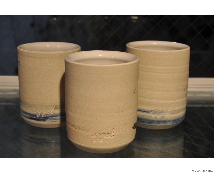 Go Get Em Tiger also sells kit, such as these lovely, handleless earthenware mugs.