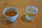 I returned the folllowing day for a shot of the Epic Espresso, with a tea/hops palete cleanser.