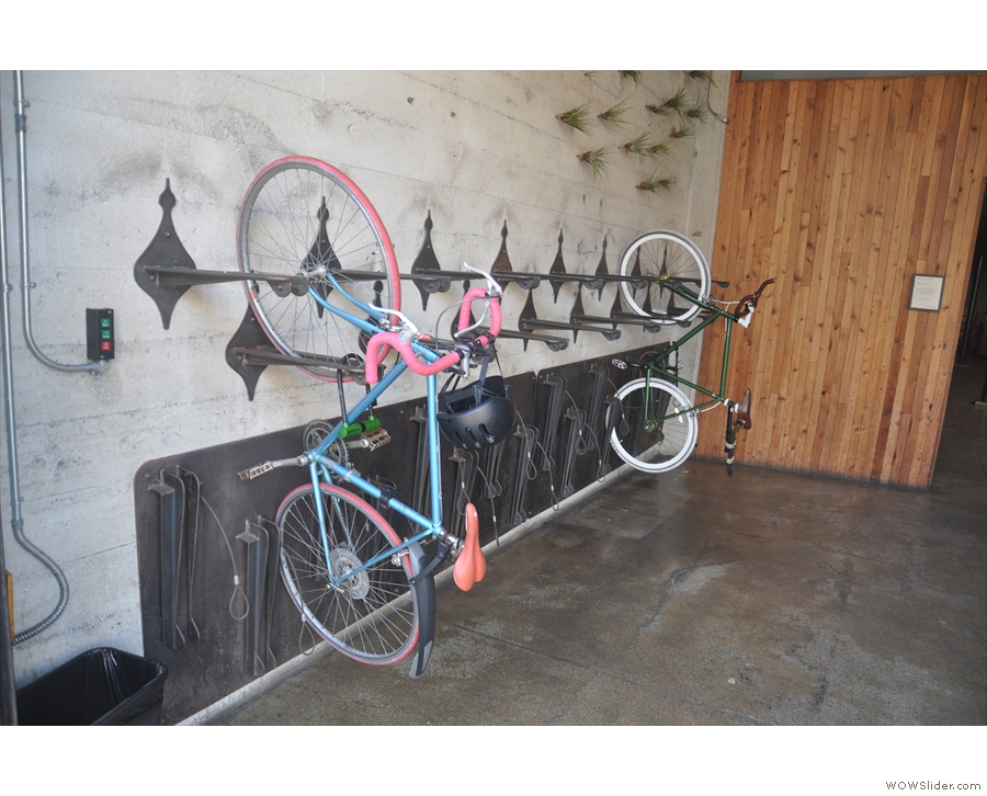Nice bike storage.