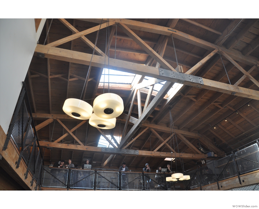 I loved the roof at Sightglass. As well as having the front made completely of glass...
