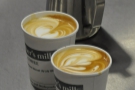 Et voila! Nice latte art.
