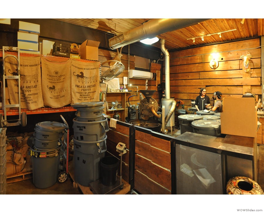 It's the Panther Coffee Roastery, and, at the heart of the operation...