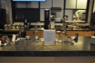 Next, in the centre of the counter, are four Modbar pour-over modules...