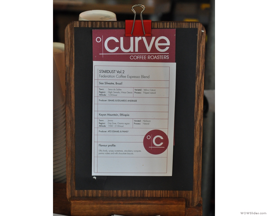 There's a house-blend from Kent-based roasters, Curve...