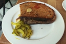 I went for the blue cheese and red onion marmalade toastie for my lunch.