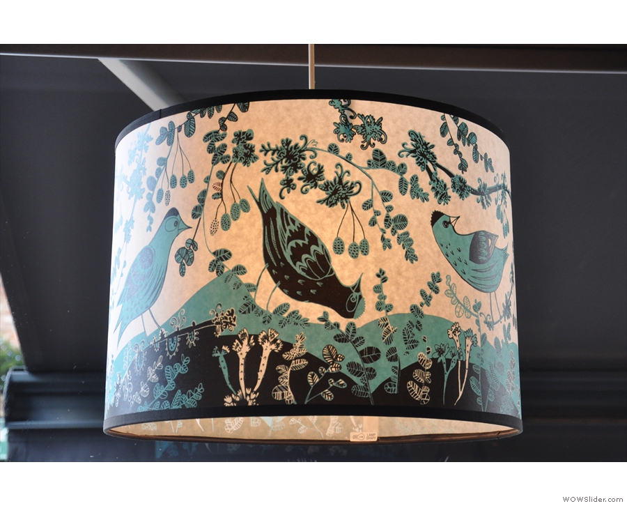 One of the lampshades in more detail.