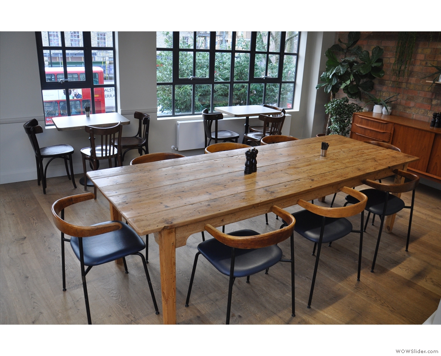 This includes a beautiful, large, communal table...