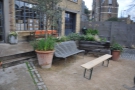 Allpress has a lovely front garden with some great seating options.