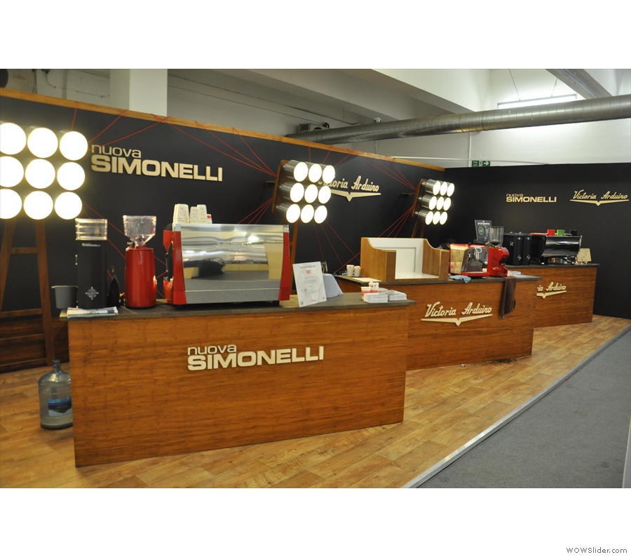 ... and espresso machines from the likes of Nuova Simonelli.