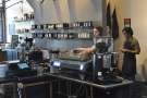 There are also two espresso machines, this Kees van der Westen on the left...