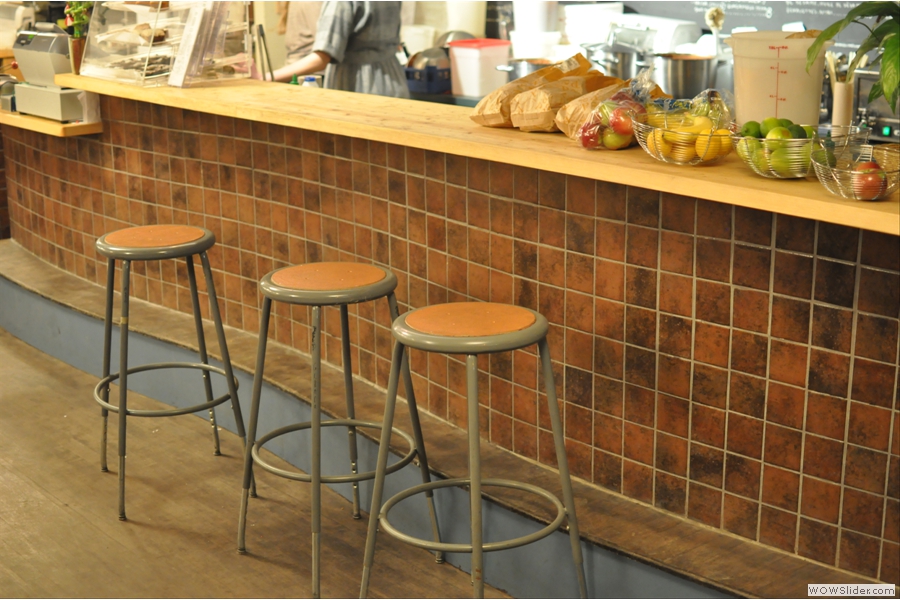 You can also perch at the counter on these bar stools if you like.