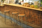 You can also perch at the counter on these bar stools if you like.