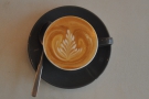 Check out the latte art...