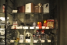 There's lots of things for sale on the retail shelves, including coffee making gear.