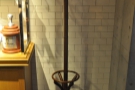 As well as pretty lights, there are elegant coat stands.