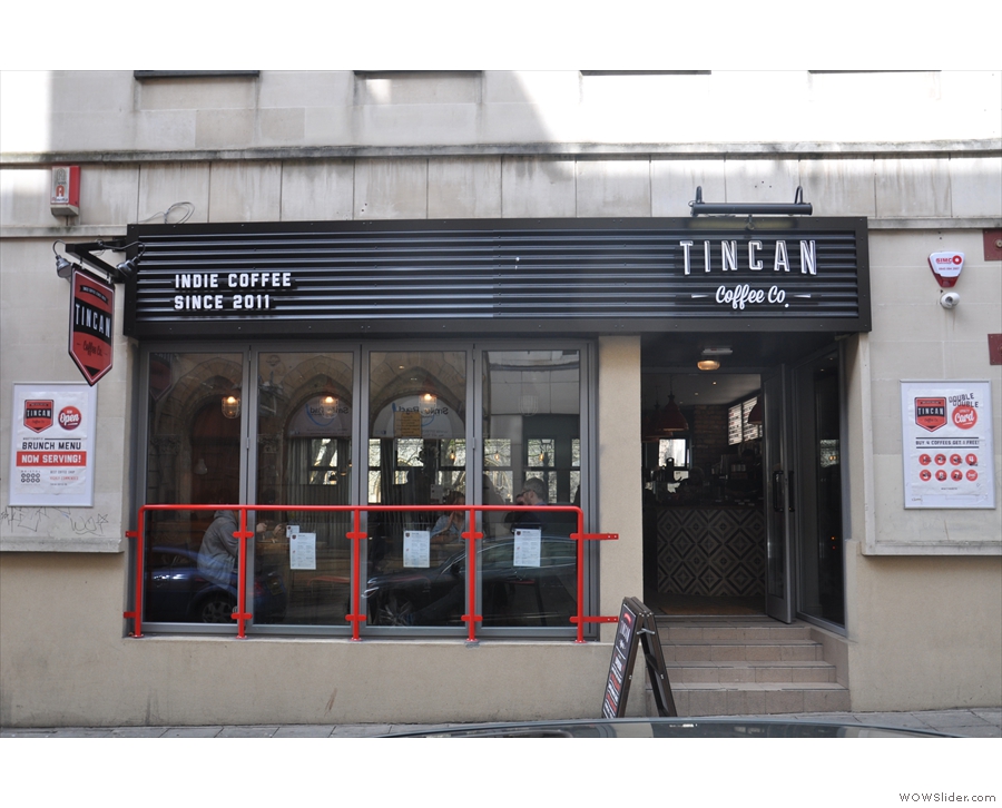 Tincan Coffee Co's second bricks-and-mortar branch on Bristol's Clare Street.