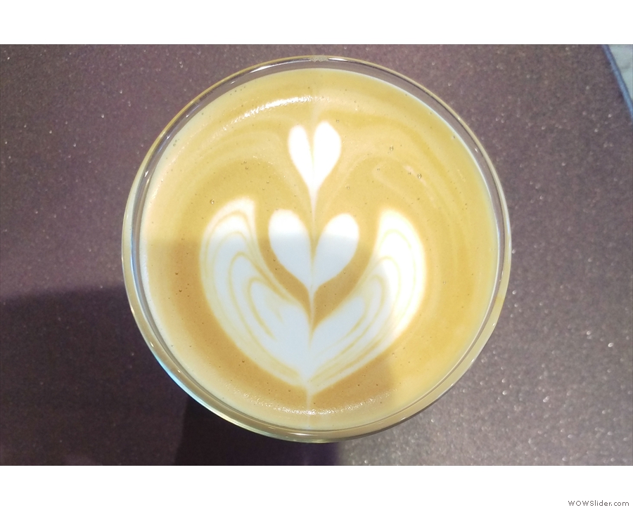 Nice latte art...