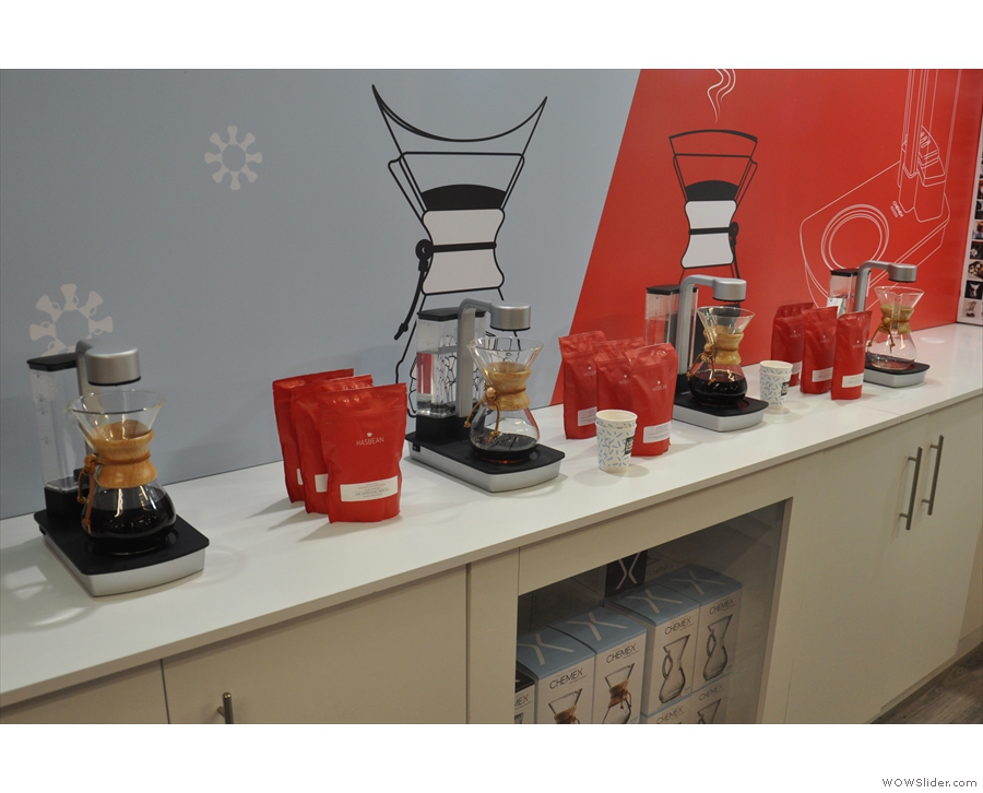 Chemex had teamed with UK roaster, Has Bean, to showcase the Ottomatic at the festival.