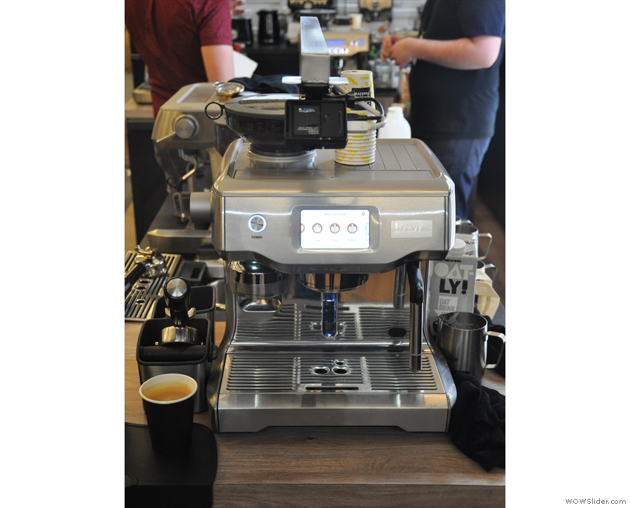 However, this was the latest in the range, a fully automated espresso machine...