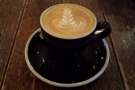 ... and a rather lovely flat white.