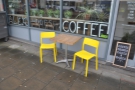 On closer inspection, it's also home to Alex Does Coffee and some bright outside seating.
