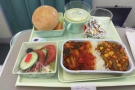 We were served two meals on the flight, lunch, which came just after take off...