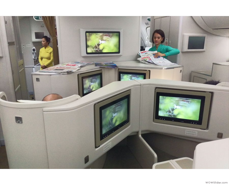 And here we are again, in business class (although this is the shot from the Hanoi flight!)
